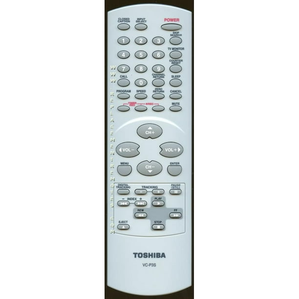 Toshiba Vcp3s P N Ae Tv Vcr Combo Remote Control Refurbished Walmart Com Walmart Com