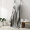 thumbnail image 3 of Poppy & Fritz Solid Ultra Soft Plush Fleece Grey Twin Blanket, 3 of 11