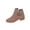 Brown, variant on WRKEKC Womens Boots Ankle Booties Solid Pointed Toe Side Zipper Thick Heel Low Heel Short Boots for Ladies