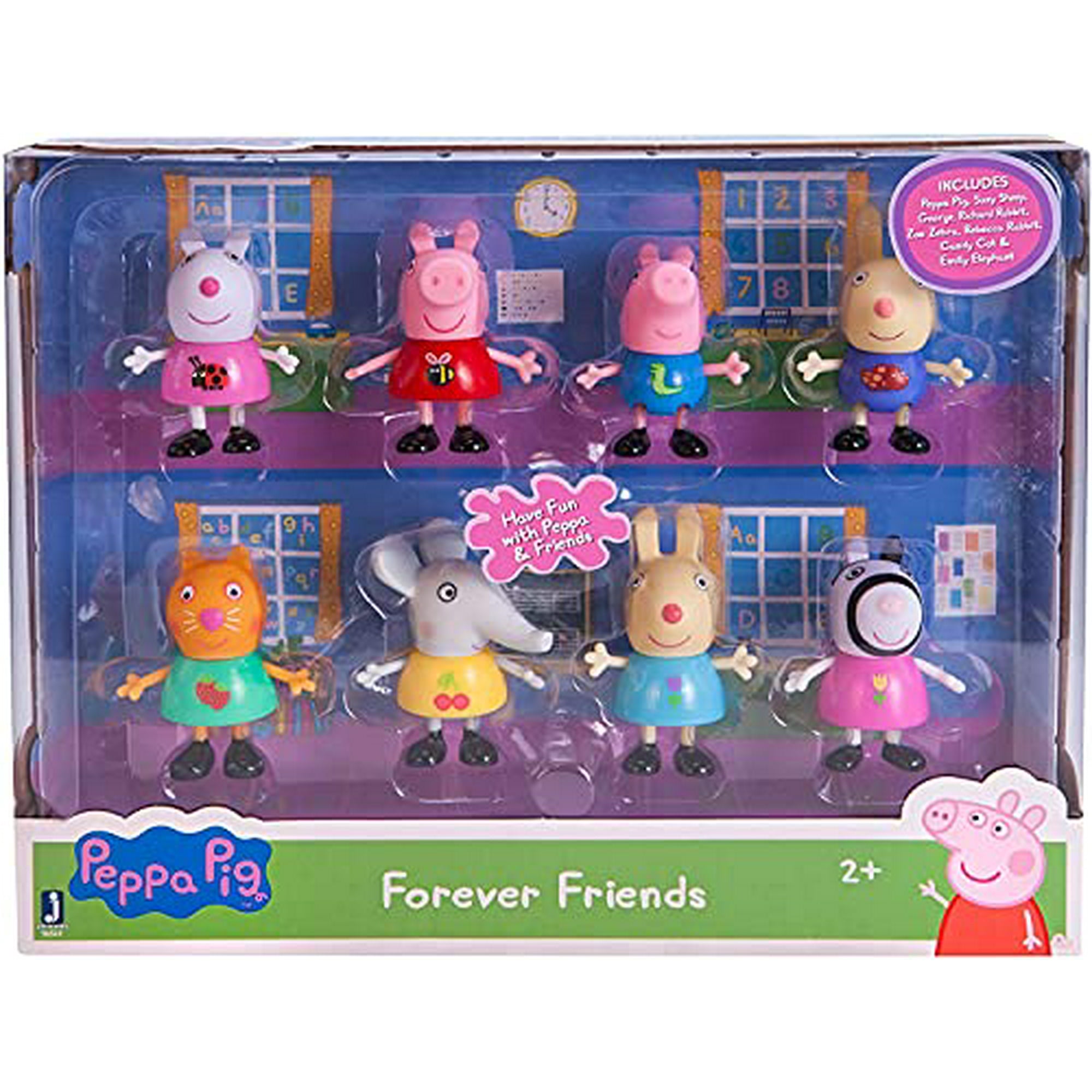 Peppa Pig Forever Friends Figure Pack, Set of Includes Character  Figures of Peppa, George Pig, Suzy Sheep, Zoe Zabra and More Toy Gift for  Kids