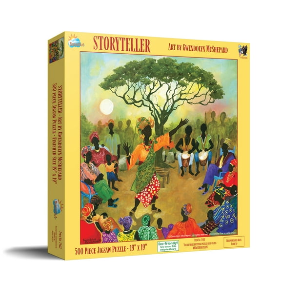 SUNSOUT INC - Storyteller - 500 pc Jigsaw Puzzle by Artist: Gwendolyn McShepard - Finished Size 19" x 19" - MPN# 71411