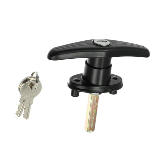 Unique Bargains 1Set Truck Cap Locking T-Handles for Pickup Truck Cap Camper Shell T-Handles Lock with 2 Keys for Truck Caps Camper Tops