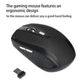 thumbnail image 1 of Computer 2.4Ghz Wireless Optical Mouse with USB Receiver 6 Buttons Gaming Mice 800/1200/1600DPI Desktop PC Laptop Accessories Matte Black, 1 of 9
