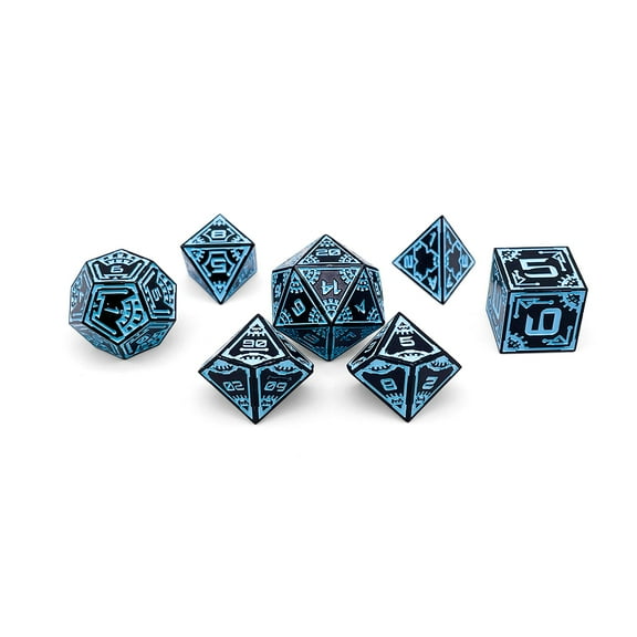 DnD Dice | Force Field - Space Dice 7 Piece RPG Set | Norse Foundry
