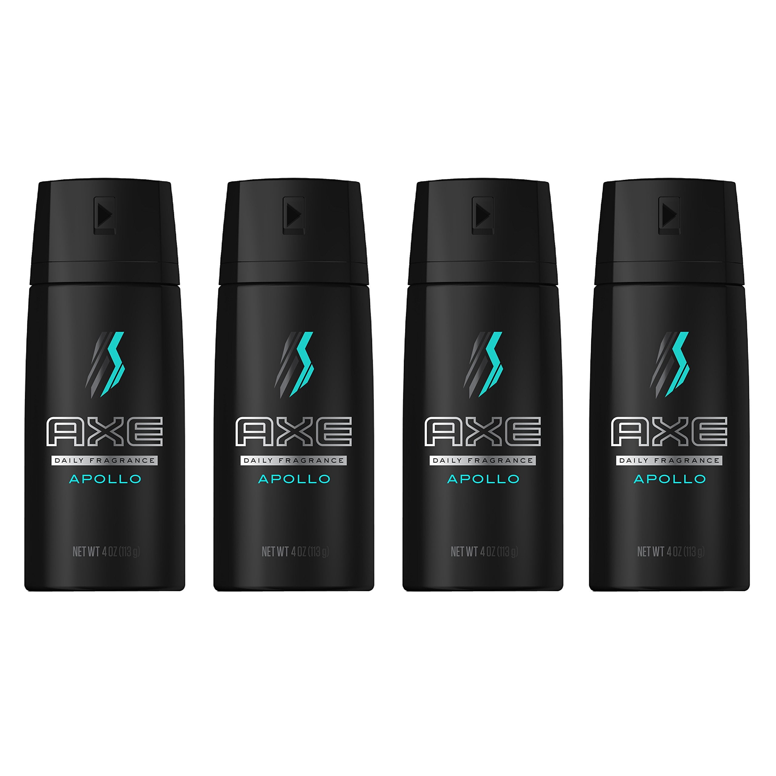 AXE Body Spray for Men, Apollo, 4 oz, 4 count 4 oz, Pack of 4