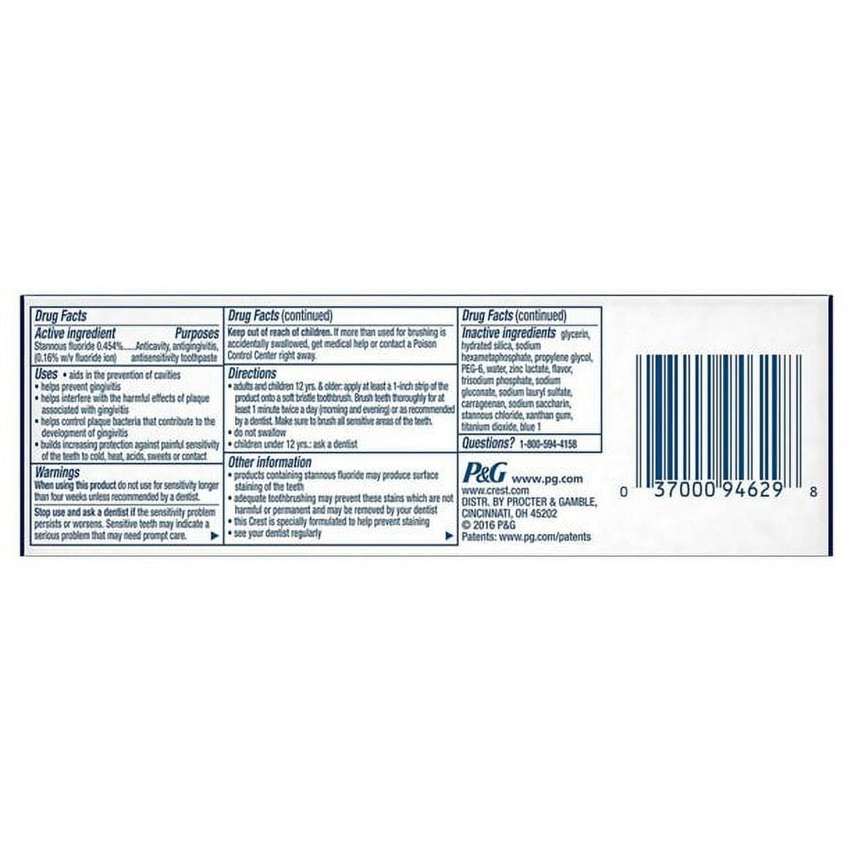 Crest Pro-Health Advanced Toothpaste, Gum Protection 3.5 oz (Pack of 4)