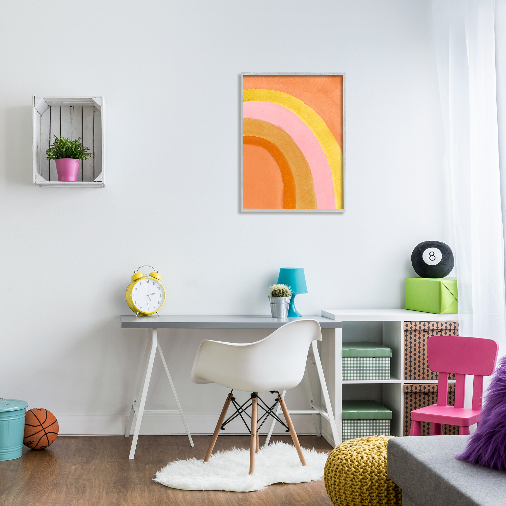 Stupell Indtries Summer Sun Rainbow Warm Tone Arches,24 x 30,Design by Emily Navas