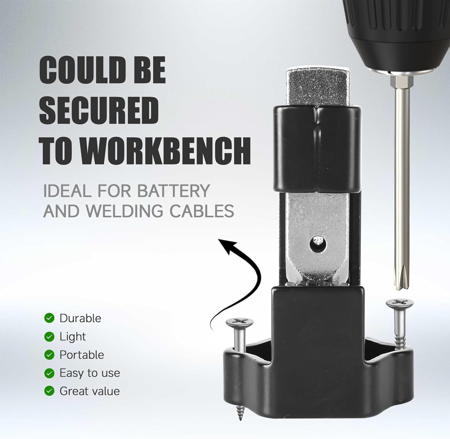 RGHJAR-Hammer Lug Crimper Tool for 8 AWG to 4/0 AWG Battery and Welding Cables - Heavy Duty Crimping for Electrical and Automotive Applications