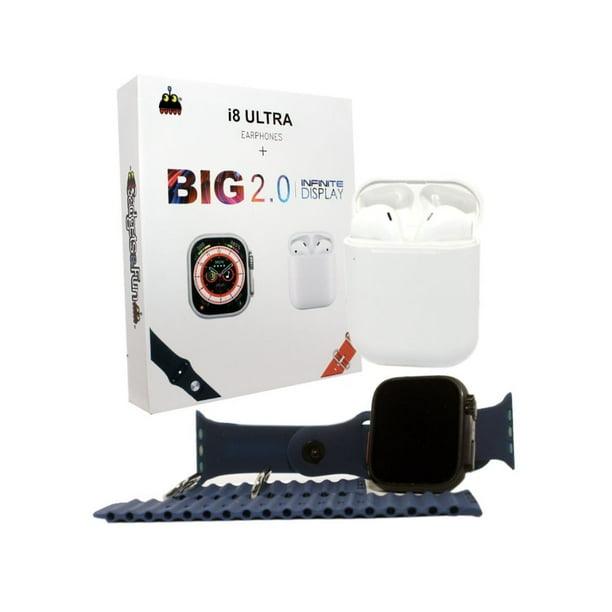 Set Reloj inteligente y audifonos Gadgets&fun Smartwatch y auriculares combo inteligente