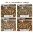thumbnail image 7 of ODIKA 5'x7' Washable Area Rug Orange Burnt Vintage Swirl Wavy Lines Palette Mirrored Abstract for Small Living Room, Bedroom, Easy Care, Non-Shedding, Pet Friendly, 7 of 7