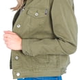 thumbnail image 3 of Chamarra Oggi Mujer Corte Slim Gabardina Verde OGGI JEANS CHAMARRA DAMA OLIVO, 3 of 5
