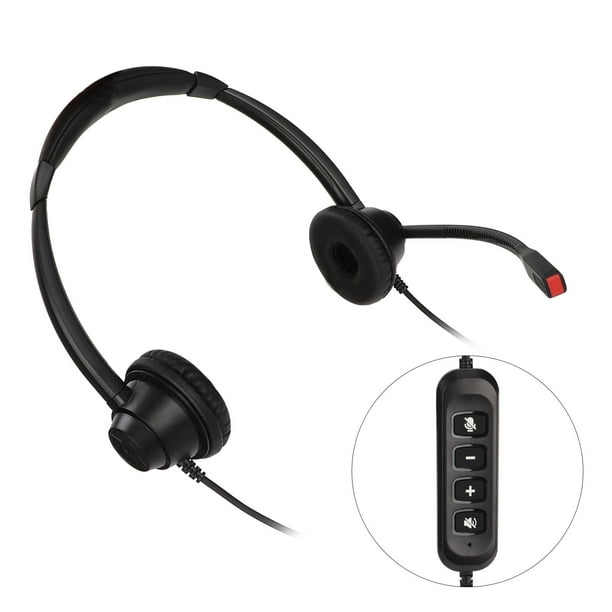 Achetez Casque USB Avec un Casque de Centre D'appel D'oreille à Annulation  de Bruit Réglable au Microphone Pour Ordinateur Portable PC de Chine