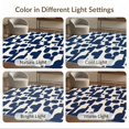 thumbnail image 7 of ODIKA 8'x10' Navy Blue Modern Geometric Abstract Washable Area Rug Contemporary Rounded Shapes Interlocking Modular Design Mid Century Durable, Non-Slip for Living Room, Under Sectional, Family, 7 of 7