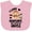 AD-Pink, variant on Inktastic Monkey I Love Hanging out with My Uncle Boys or Girls Baby Bib
