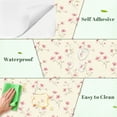 thumbnail image 4 of Peel and Stick Wallpaper Delicate Pink Blossom Floral Light Beige 17.7in x 118in Contact Paper Removable Self Adhesive Wall Mural Wall Decor for Bedroom Kitchen Cabinets, 4 of 8