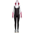 thumbnail image 1 of Niños Aldult Gwen Spider Man Cosplay traje fiesta mono Spider-man: A través del vestido de lujo Spider-verse, 1 of 4