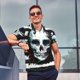 thumbnail image 4 of Fotbe Watercolor Skull Camiseta Polo de Golf para Hombre con Estampado – Camisa Deportiva Transpirable con Cuello Abotonado-X-Large, 4 of 6