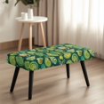 thumbnail image 4 of Whosucclay Green Seashell Conch Starfish Print Dining Room Bench Covers Non-Slip Bench Chair Slipcovers Dust Proof Bench Seat Cushion Slipcovers Removable Bench Protectors for Wedding, Hotel, Party, 4 of 7