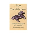 thumbnail image 1 of Yunuuuoa 2026 Lucky Ornament Decoration, Elegant Home Decor for Festive Celebration, Durable Craftsmanship, Positive Symbolism Gift for Family and Friends, Wall Tabletop Display, 1 of 3