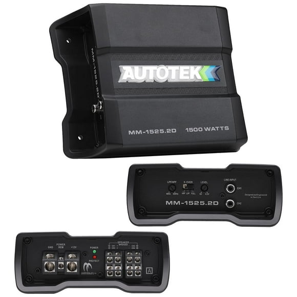 Autotek Mean Machine Amplificateur Compact Classe D 1500 Watts 2 Canaux