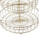 thumbnail image 3 of 2 Tier Fruit Basket Iron Round Golden Nordic Household Snack Storage Tray for Party Desktop Kitchen, 3 of 4