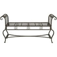 thumbnail image 2 of Safavieh Outdoor Collection Brielle Antique White Bench, 2 of 5