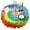 Colorful Tie Dye, variant on Colorful Tie Dye Pattern Round Tablecloth 60"x60",Wrinkle Wipeable Table Cloth for Kitchen Dining Room Picnic Patio Party