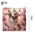 thumbnail image 2 of 12 Inch Wall Clock Battery Operated Silent Clock Decorative for Office, Kitchen, Outdoor, Living Room，Dog Flowers Creative Design, 2 of 4