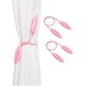 thumbnail image 1 of Correas de cortina creativas sin perforar, torcer y torcer. Un par de lazos de cortina de lujo ligeros de estilo europeo (rosa), 1 of 4