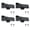 Black, variant on TIERPOP Set of 4 Elegant Sash Lock for Window Mounting Hole Centers Secure for Vertical and Horizontal Sliding
