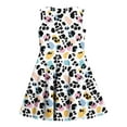 thumbnail image 6 of AUNVITO Girls Leopard Print Sleeveless Dress Round Neck Waist Cinched Dance Dress Spring Summer Casual Performance Outfit, 6 of 6