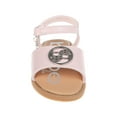 thumbnail image 2 of bebe Girl's Open-Toe Flat Sandals with Medallion Accent for Toddler, Little Kid & Big Kid, 2 of 8
