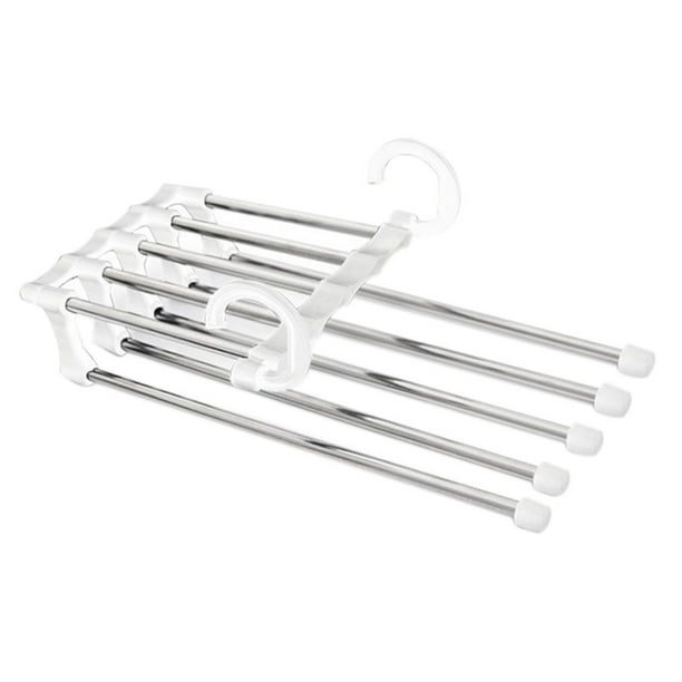 5 in 1 Pant Rack Clothes Hanger Multi\function Stainless Pants Trousers Racks Clothes Storage