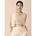 thumbnail image 1 of Indya Women's Ivory Scallop Foil Short Jacket, 1 of 6