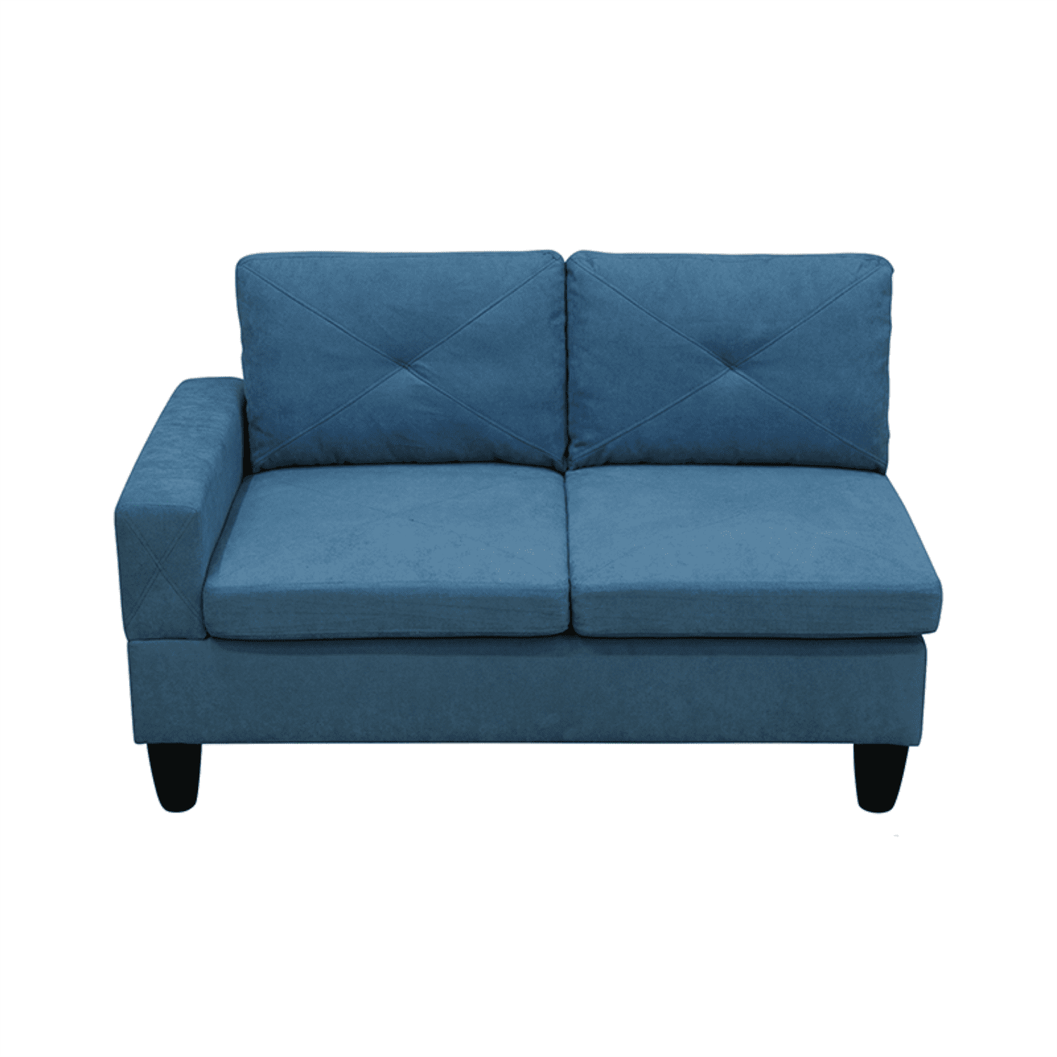 Hommoo Sofa Set,Calico 4-Piece Couch Living Room Sofa Set,Sectional Couches for Living Room,Lake Blue