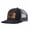 Black and gray, variant on PAPA THE VETERAN THE MYTH THE LEGEND Letter leather label pattern, suitable for travel and casual outfits, breathable outdoor baseball cap for men, adjustable