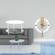 thumbnail image 2 of Mesa auxiliar redonda de acrílico,Mesa auxiliar redonda de acrílico,mesita de noche.,Reloj de pared,Reloj de pared decorativo para baño o dormitorio,Reloj de pared redondo silencioso,sin, 2 of 8