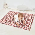 thumbnail image 2 of Red Strawberry Plants White Pattern Blanket,Comfortable Soft Flannel Throw Blanket,All Season,Warm Lightweight Blankets for Sofa Bed Couch Living Room Chair,30"x40", 2 of 4