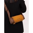 thumbnail image 5 of Bolso de lona retro con borlas y diseño de patchwork, cilíndrico, de un solo hombro, para mujer, sencillo, informal, versátil, tipo bandolera, 5 of 5