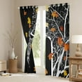 thumbnail image 3 of Elk Deer 30%-50% Blackout Curtains 2 Panels 38"Wx54"L Reindeer Moose Curtains & Drapes,Woodland Maple Leaf Window Curtains Country Rural Deer Hunting VintageTree Branch Rustic Home Decor, 3 of 6