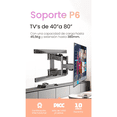thumbnail image 2 of Soporte De Doble Brazo Bloosom  Móvil Para Tv 40-80 Negro, 2 of 4