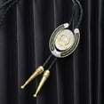 thumbnail image 6 of Bolo Tie for Men- Golden Initial Letter ABCDMJR to Z Western Cowboy Bolo Tie for Women, 6 of 12