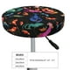 thumbnail image 4 of Balery Animals Under Water Fundas de asiento para taburete de bar redondo de tela de terciopelo ajustables que protegen de arañazos y manchas para sillas de 14 a 17 pulgadas.-13 inch, 4 of 7
