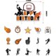 thumbnail image 3 of Basketball Birthday Party Decorations Supplies, Basketball Theme Happy Birthday Banner, Cake Topper and Cupcake Toppers Birthday, 3 of 3