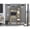 Light Oak, variant on Gray Main Color Desk - Five Cubbies and Shelves - School Study Space - High - quality and Long - term