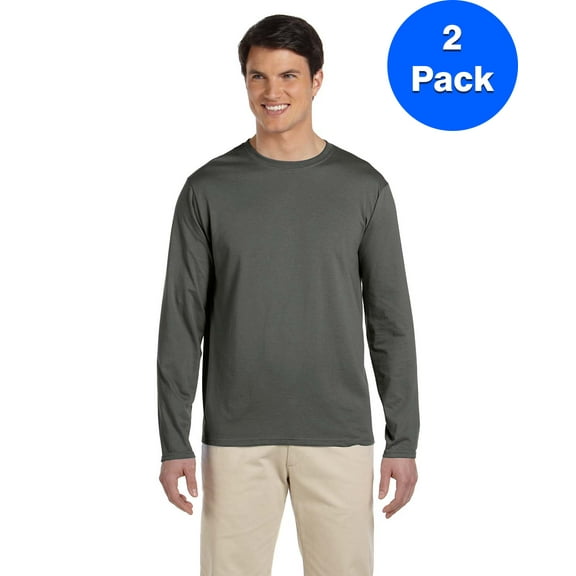 Mens 4.5 oz. SoftStyle Long-Sleeve T-Shirt 2 Pack