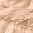 thumbnail image 5 of Women's High Waisted Maxi Tiered Skirt Ruffle Trim Layered Mesh Tulle A-Line Flowy Long Skirt Elegant Fairy Boho Style Skirt Party Evening Special Occasion Apparel, 5 of 6
