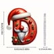 thumbnail image 2 of Seyotauo 2025 Alphabet Ornaments for Christmas Tree, Acrylic Christmas Santa Claus Hat Alphabet Ornaments with White Beard, Red Alphabet Ornaments for Crafting Christmas Tree Decor, 2 of 2