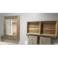 thumbnail image 5 of BARNWOODUSA 16x20 Mirror Large with Shelf Rectangular Wall Outer Dims 21.5x25.5 Reclaimed Wood Decor: Bathroom, Natural Weathered Gray, 5 of 12