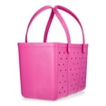 thumbnail image 2 of Time and Tru Women's Waterproof EVA Beach Tote Bag, Hot Pink, 2 of 5
